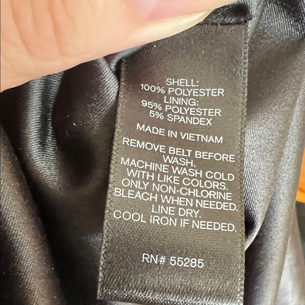 Express Black Button-Front Mini Dress - Picture 6 of 8